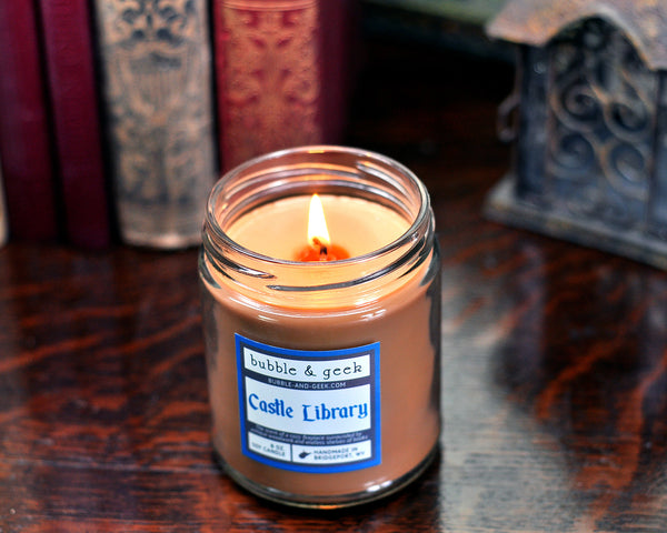 Castle Library Scented Soy Candle Jar – Bubble and Geek