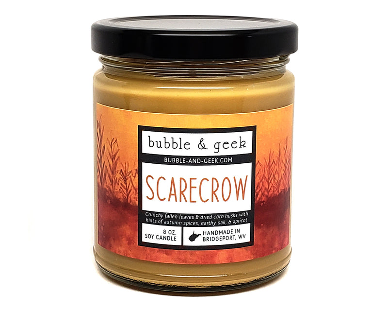 Scarecrow Scented Soy Candle Jar