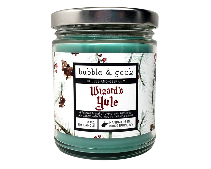 Wizard's Yule Scented Soy Candle Jar
