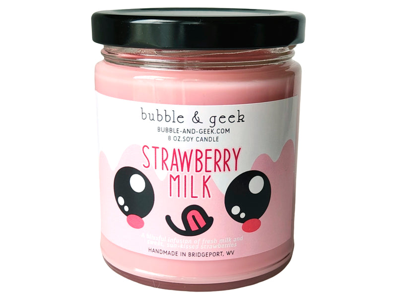 Strawberry Milk Scented Soy Candle