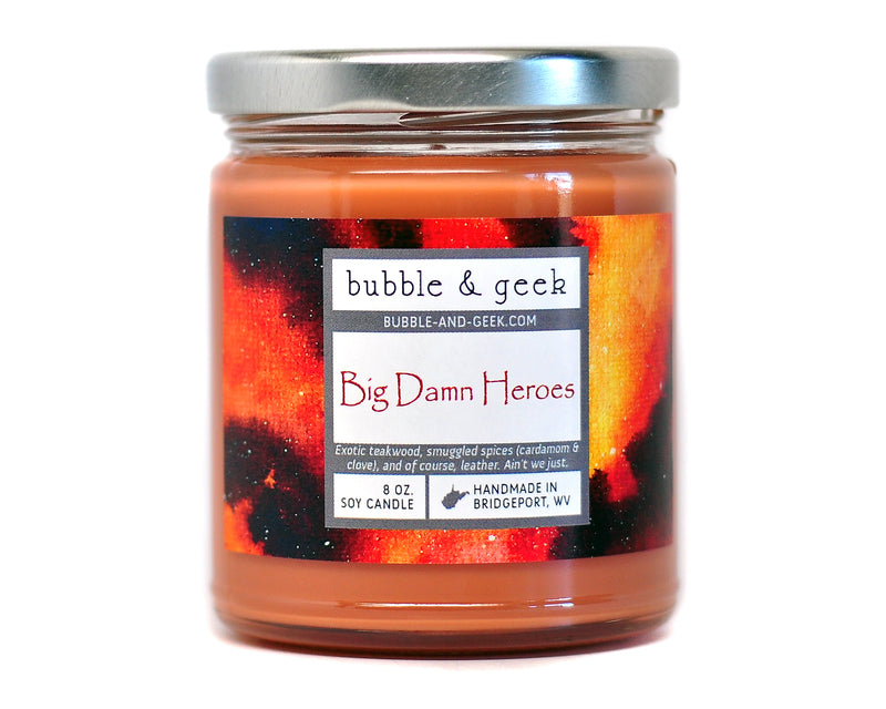 Big Damn Heroes Scented Soy Candle Jar