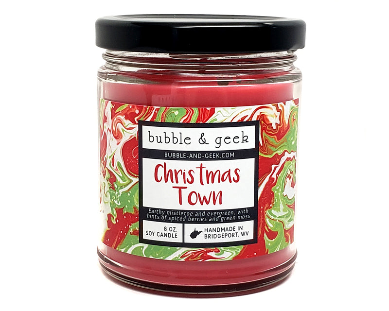 Christmas Town Scented Soy Candle Jar
