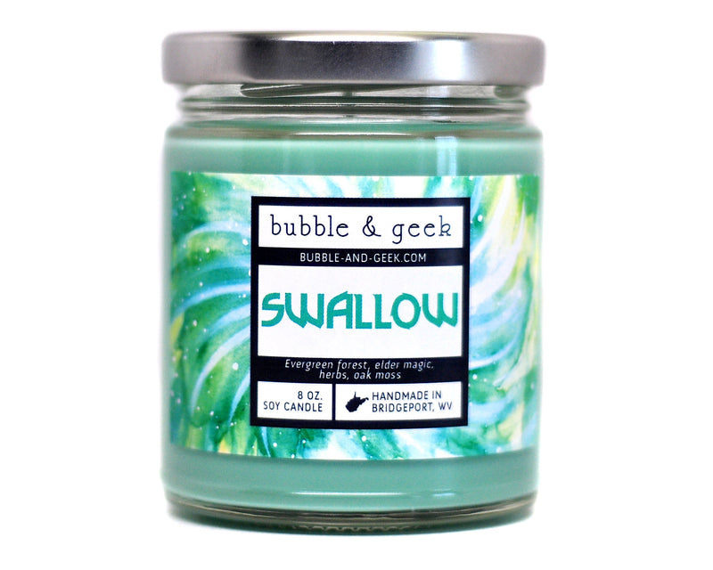 Swallow Scented Soy Candle Jar