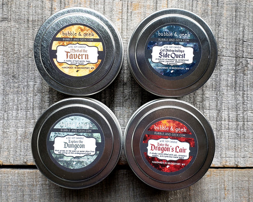 Role-Playing Game Candle Tin Gift Set