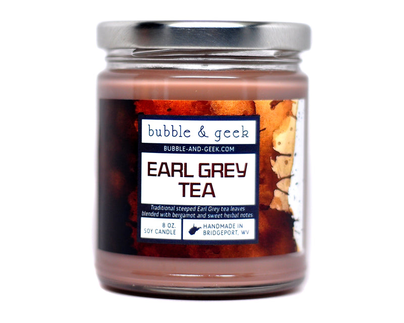 Earl Grey Tea Scented Soy Candle Jar