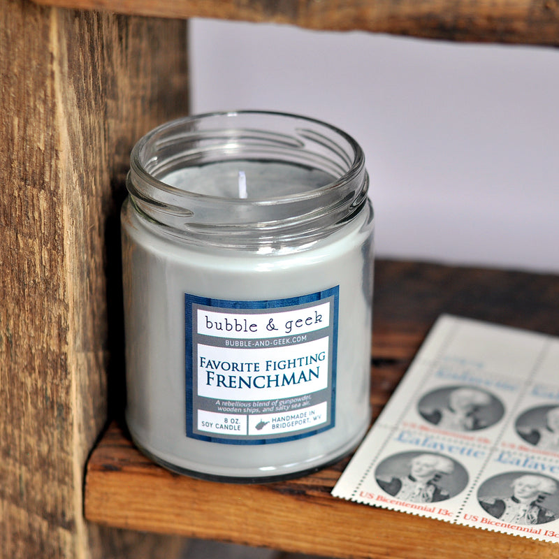 Favorite Fighting Frenchman Scented Soy Candle Jar