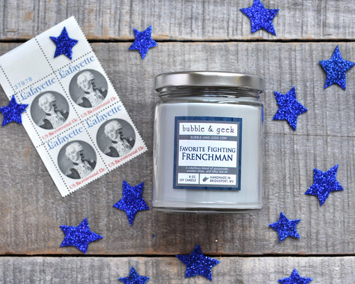 Favorite Fighting Frenchman Scented Soy Candle Jar