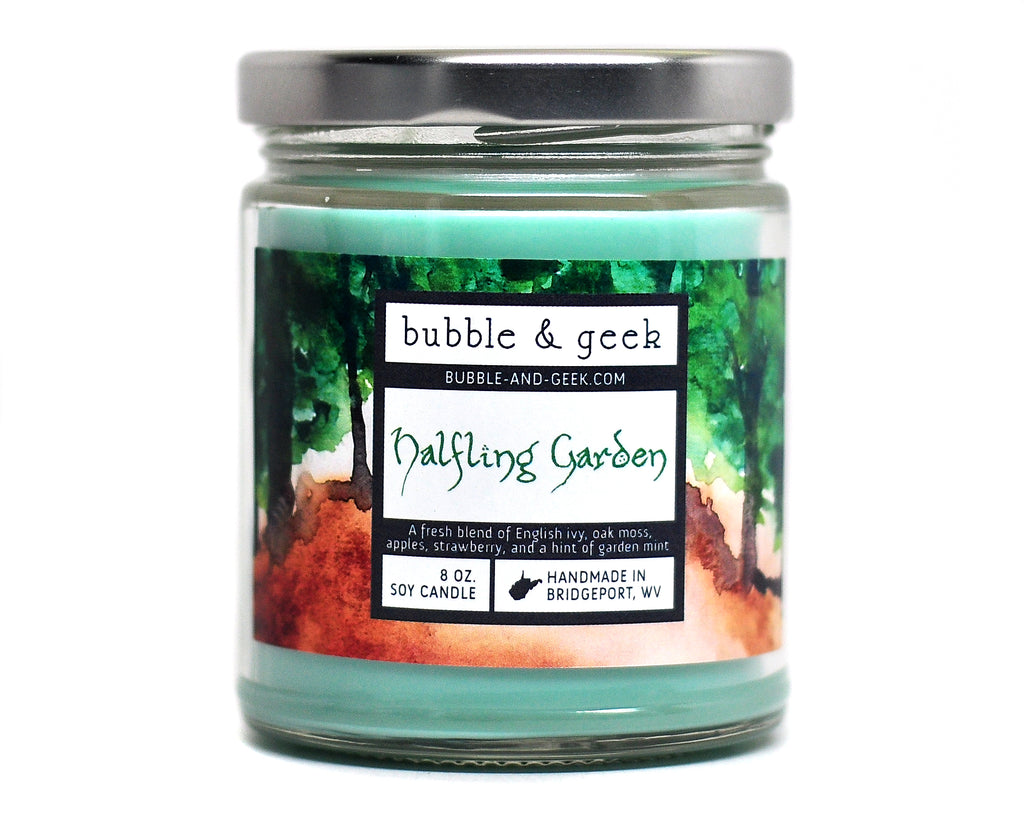 Halfling Garden Scented Soy Candle – Bubble and Geek