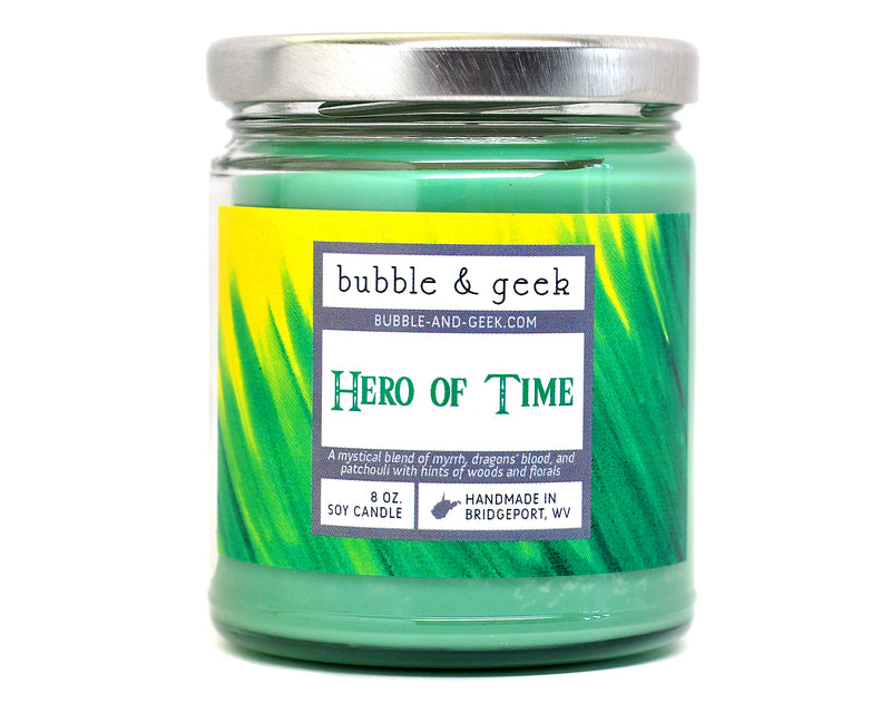 Hero of Time Scented Soy Candle Jar