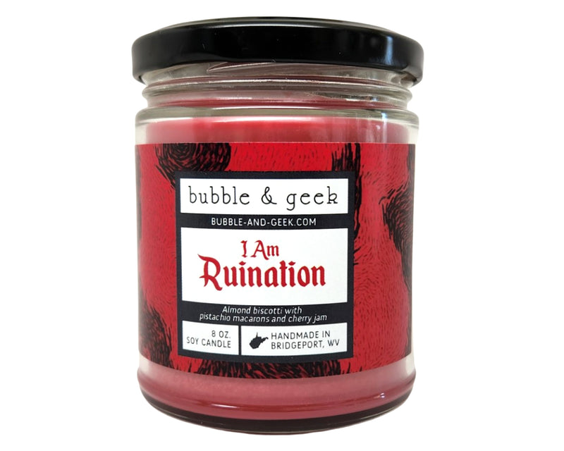 I Am Ruination Scented Soy Candle Jar