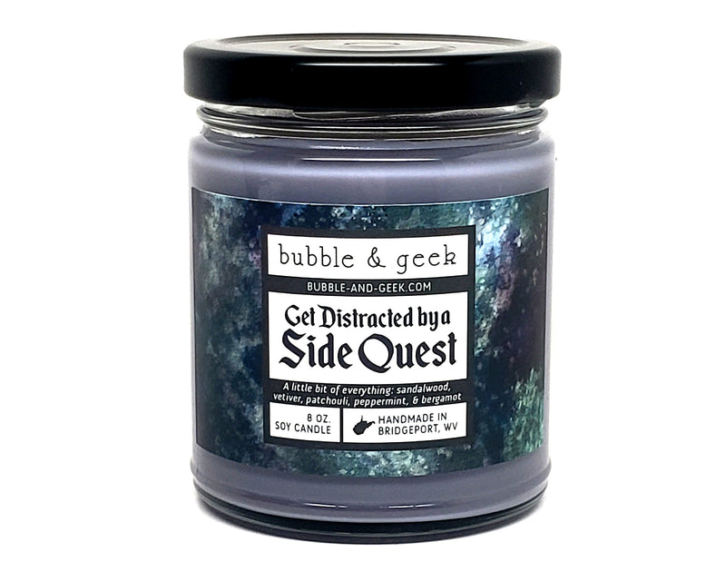 Get Distracted by a Side Quest Scented Soy Candle Jar