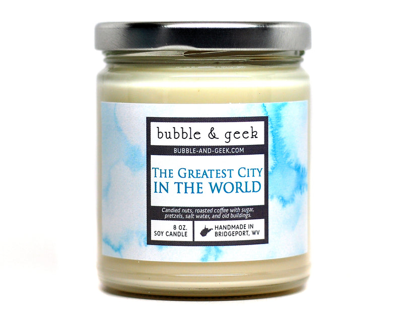 The Greatest City in the World Scented Soy Candle Jar