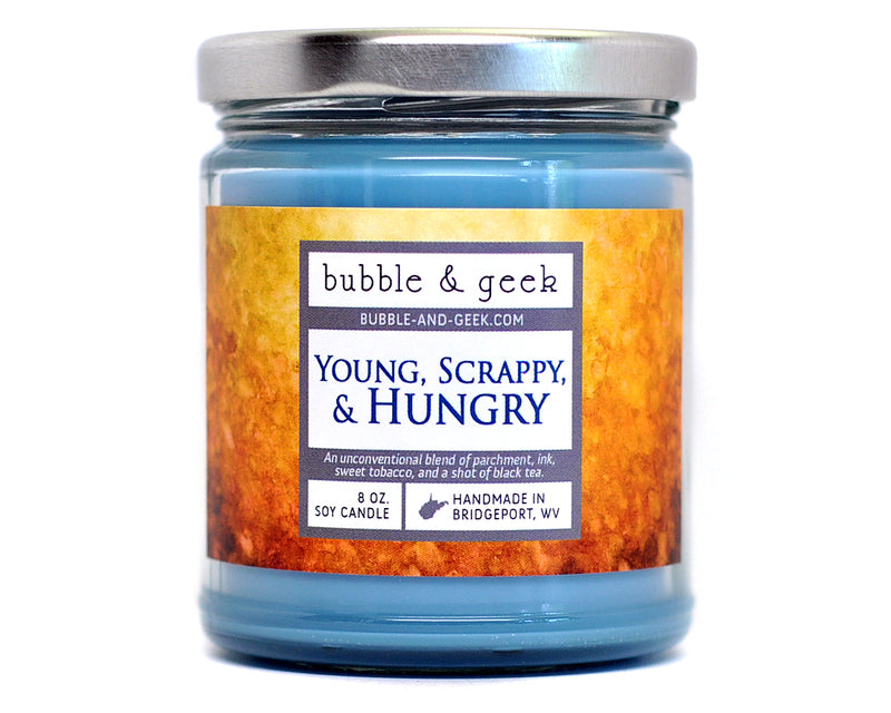 Young, Scrappy, and Hungry Scented Soy Candle Jar